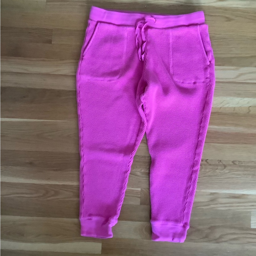 JCrew women’s waffle joggers, size L.